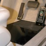 Floor mounted left foot accelerator