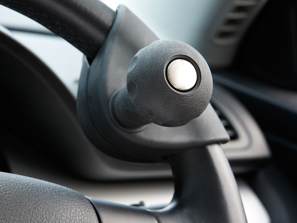 Steering Wheel-Knob With Removable Spinner for Disability